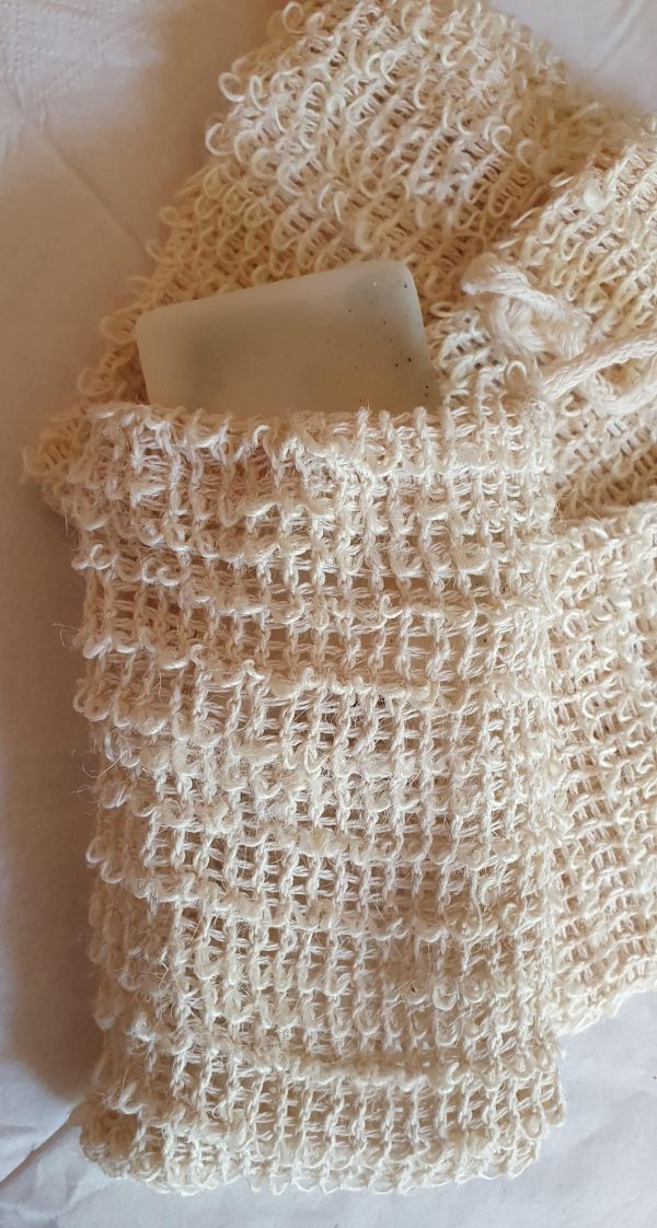 Sisal Soap bag - natural soap saver/scrubby - Image 2