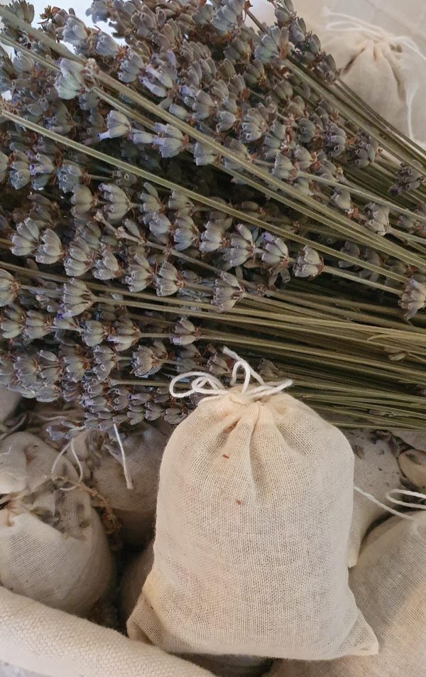 Lavender Bag - linen bag filled with English Lavender - Image 4